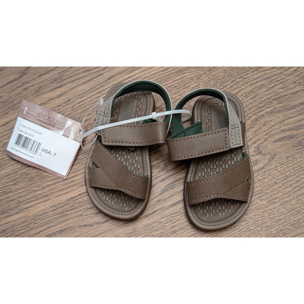 Toddler Sandals, Cartago, Malix Baby, Toddler size 7, Brown